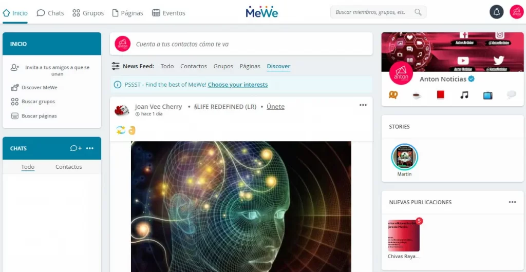 MeWe anuncia ‘Discover’, nueva herramienta para descubrir contenido